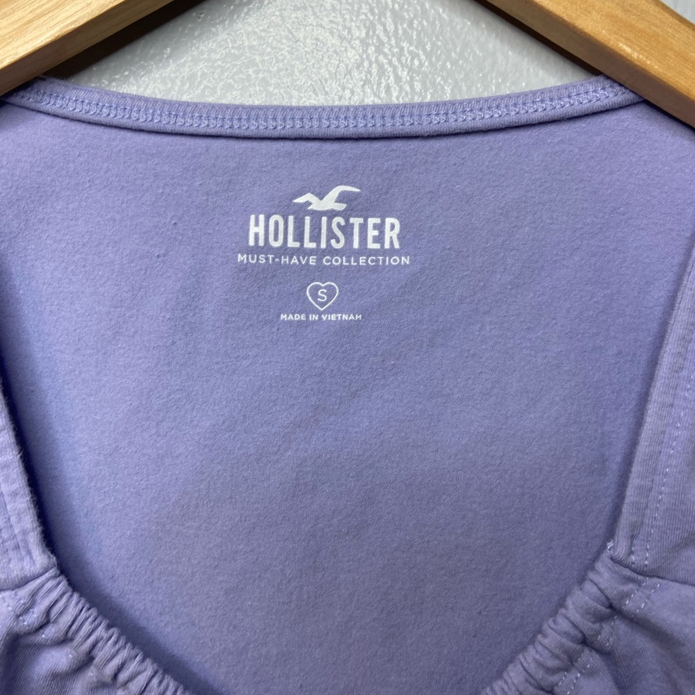 Hollister Women's Lavender Blouse with Tie - Picture 3 of 3